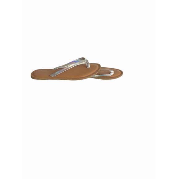 Cat & Jack Girls Metallic Thong Flip Flop Sandals - Picture 6 of 6